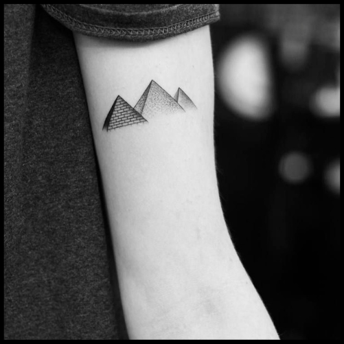 Small Pyramid Tattoo