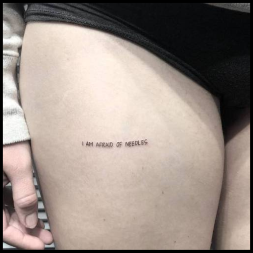 Small Thigh Tattoos