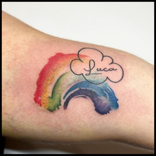 Somewhere Over The Rainbow Tattoo Design Rainbow Tattoo Ideas