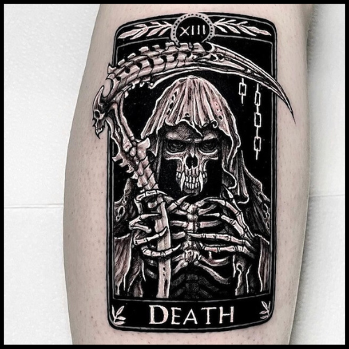 The Death Tarot Card Tattoo