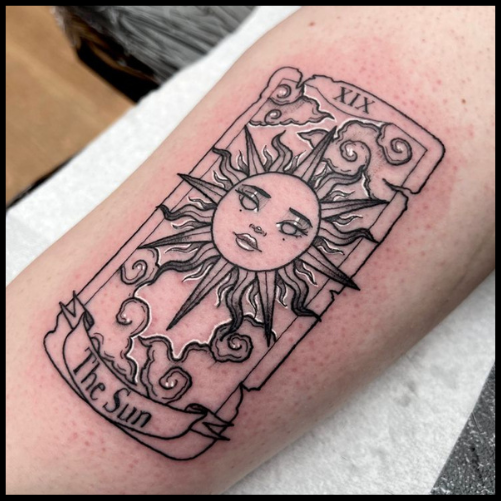 The Sun Tarot Card Tattoo