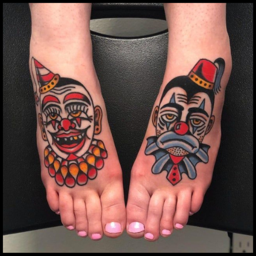 Traditional Clown Tattoo Clown Tattoo Ideas