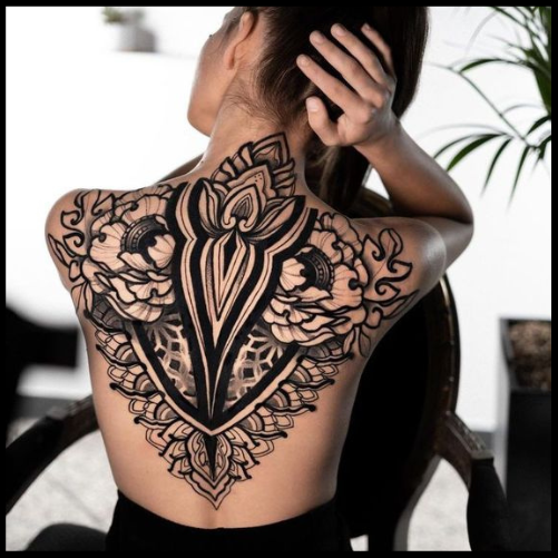Tribal Back Tattoo