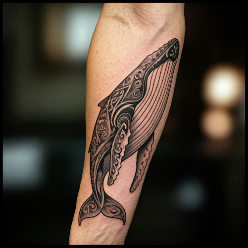 Tribal Whale Design Tattoo Whale Tattoo Ideas