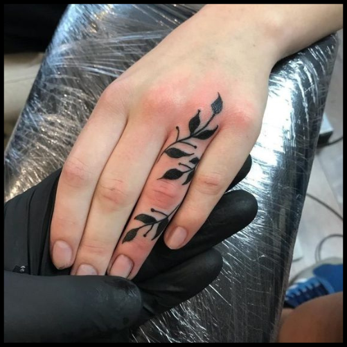 Vine Finger Tattoo