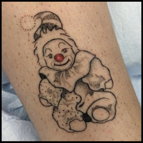 Vintage Clown Tattoo