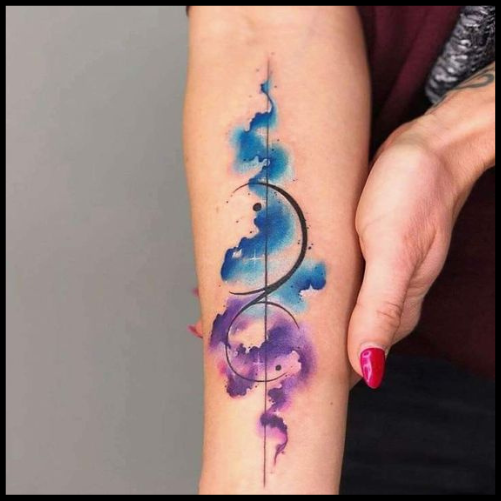 Watercolor Rainbow Tattoo 