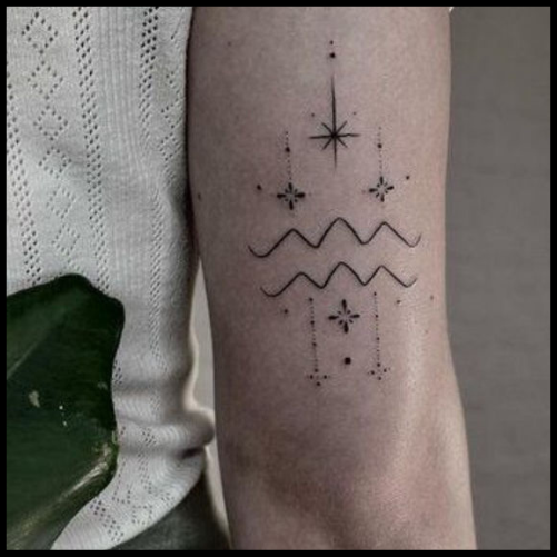Wave Tattoo for an Aquarius