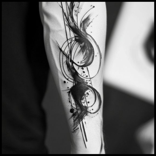 Abstract Tattoo Representation of the Dark Mark