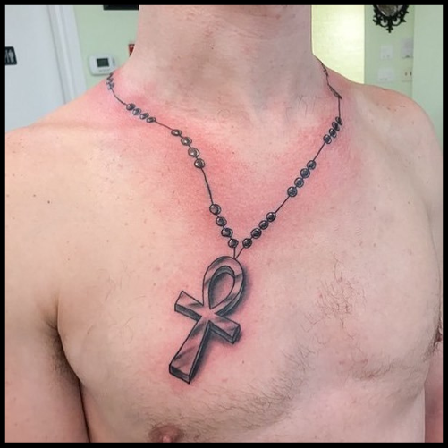 Ankh Necklace Tattoo