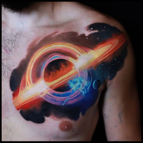 Black Hole Galaxy Tattoo