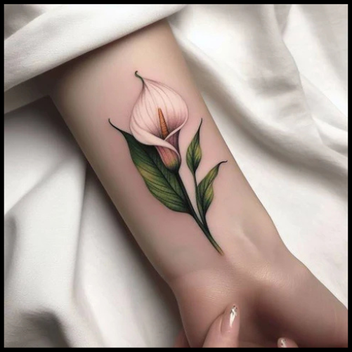 Calla Lily Flower Tattoo