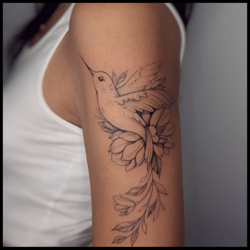 Carnation and Hummingbird Tattoo Ideas for a Gentle Touch