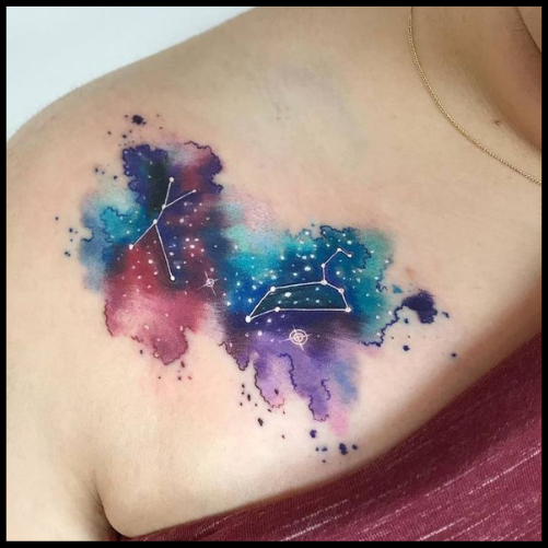 Constellation Galaxy Tattoo