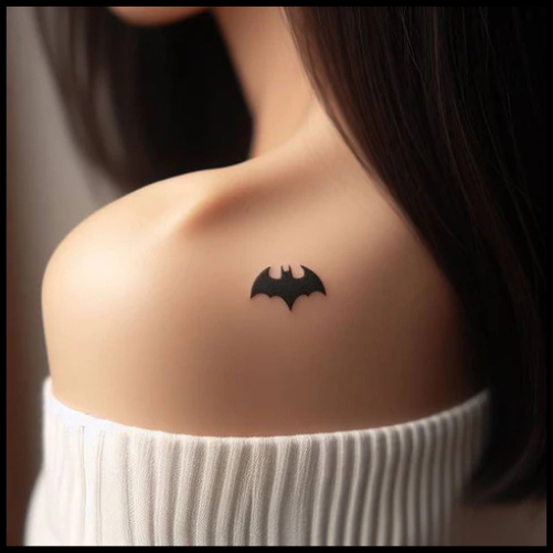 Dainty Batman Tattoo