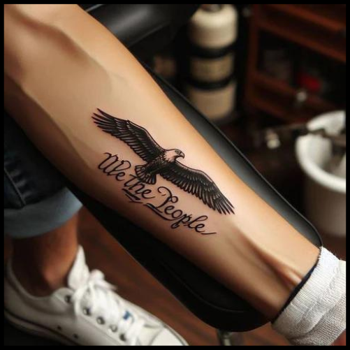 Eagle Emblem We The People Tattoo