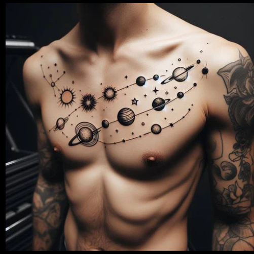 Electrifying Flash Patchwork Tattoo