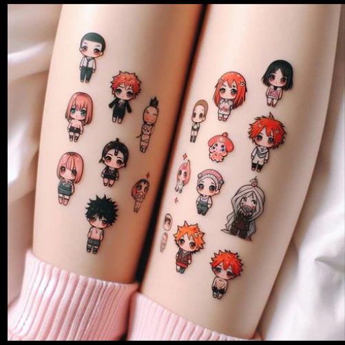 Euphoric Anime Patchwork Tattoo