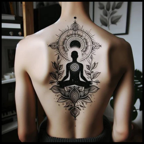Extravagant Spiritual Back Tattoo