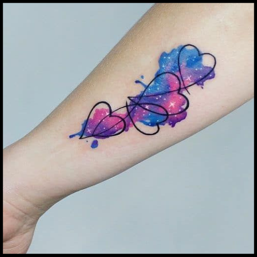 Galaxy Heart Tattoo Galaxy Tattoo Ideas