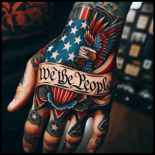 Hand Unity We The People Tattoo