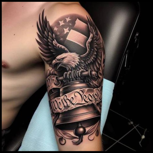 Liberty Bell We The People Tattoo
