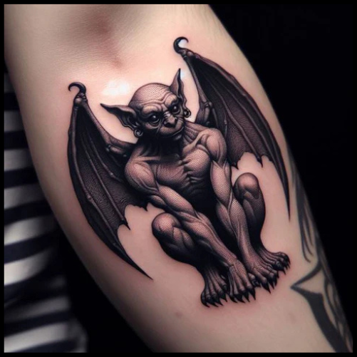 Malevolent Gothic Gargoyle Tattoo