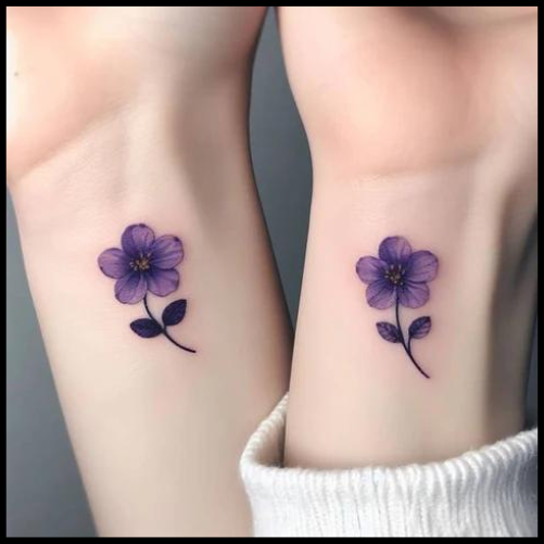 Matching Violet Tattoo