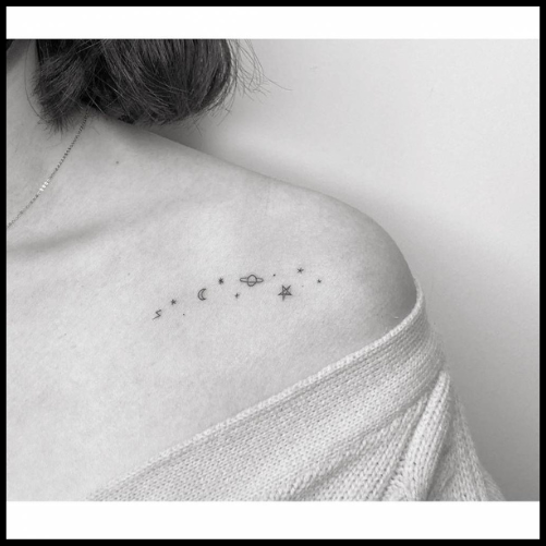 Minimalist Galaxy Tattoo