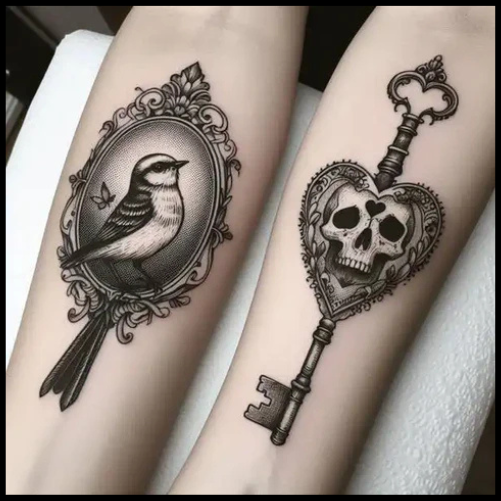 Nightmarish Victorian Gothic Tattoo