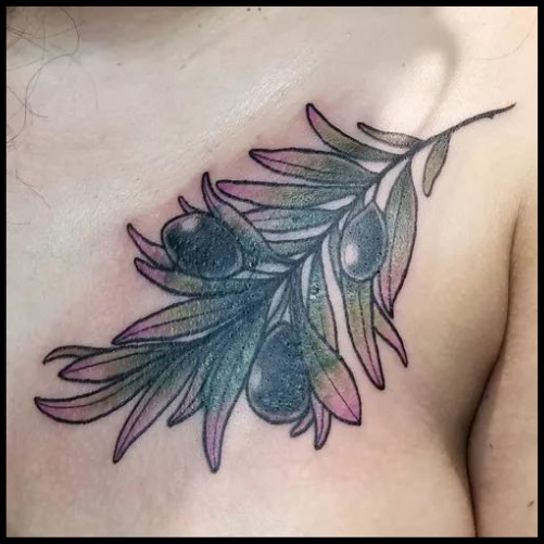 Olive Branch Cover-Up Tattoo