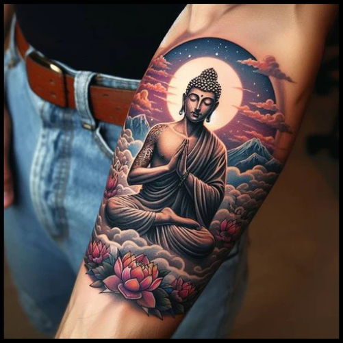 Radiant Spiritual Tattoo On Forearm