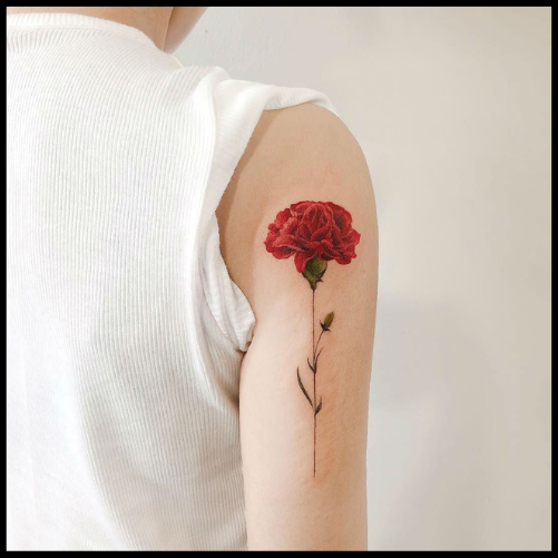 Red Carnation Tattoos