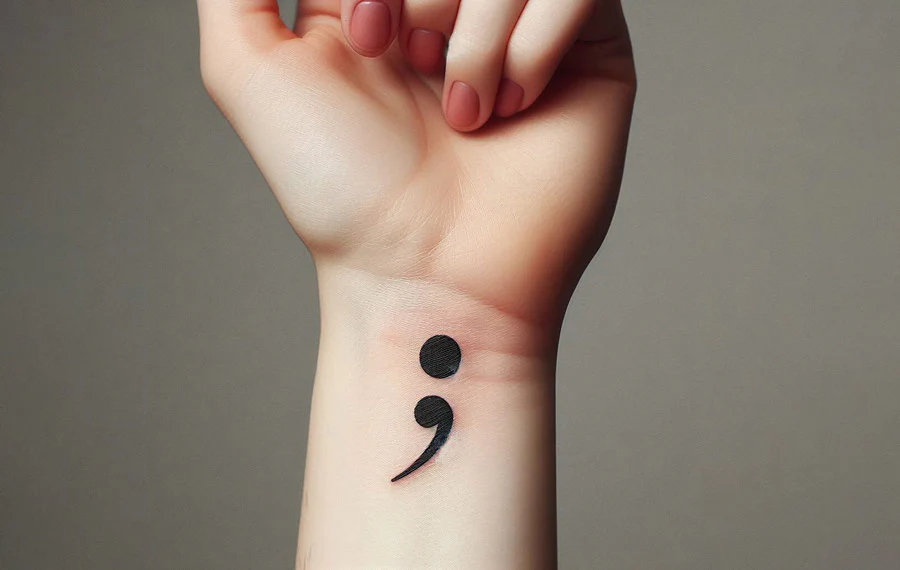 Semicolon Tattoo Ideas