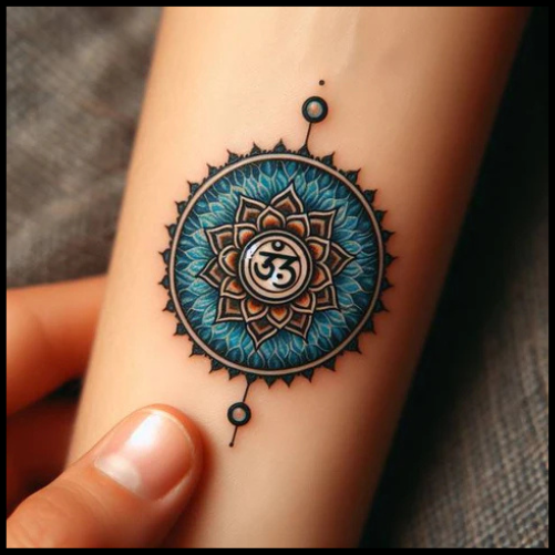Shaded Chakra Spiritual Tattoo