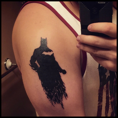 Silhouette Batman Tattoo