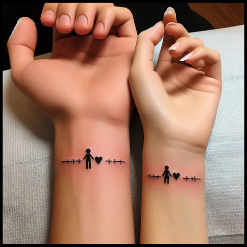 Silhouette Couple Tattoo