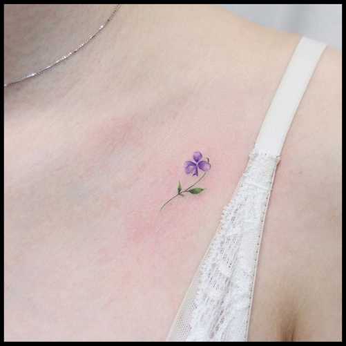 Small Violet Tattoo