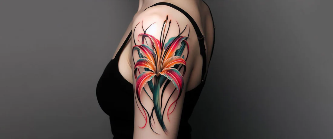 Spider Lily Tattoo Ideas