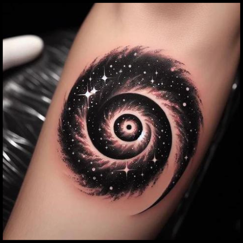 Spiral Galaxy Tattoo