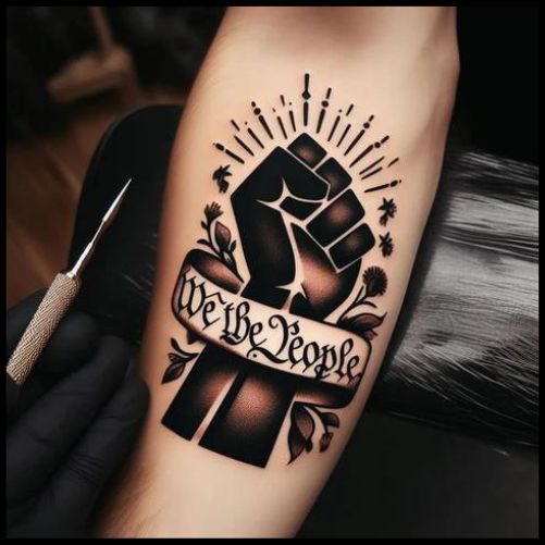 Survival Symbol We The People Tattoo