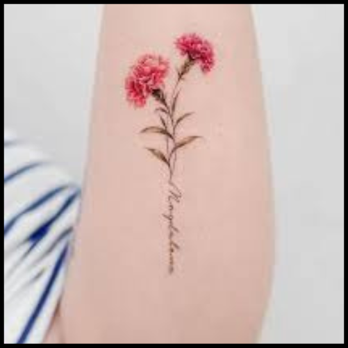 Unique Carnation Tattoos with Meaning