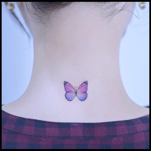 Violet Butterfly Tattoo