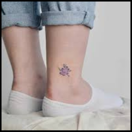 Violet Tattoo on Ankle