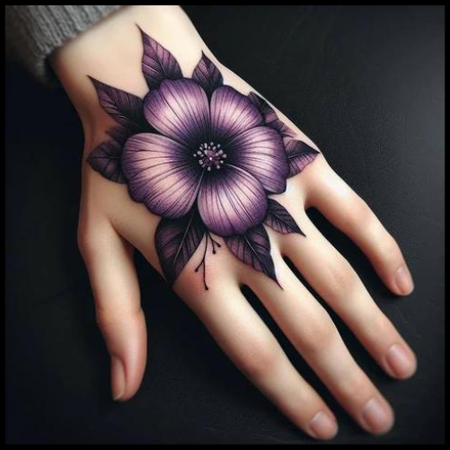 Violet Tattoo on Your Hand