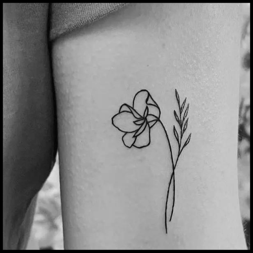 Violet Tattoos with Outline