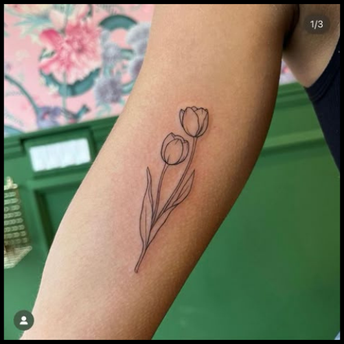 Abstract Tulip Tattoo