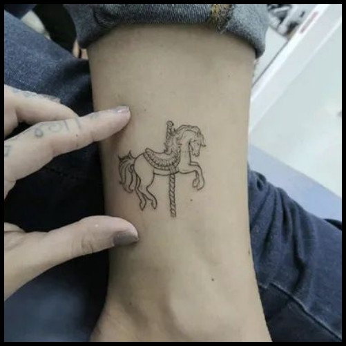 Carousel Horse Tattoo