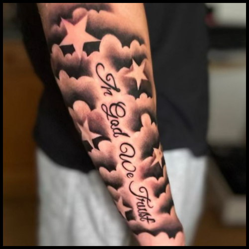 Cloud Forearm Tattoo