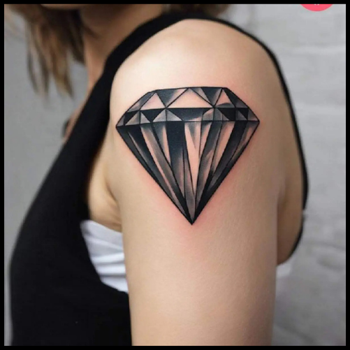 Colored Diamond Tattoo